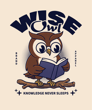 Owl Reading Book