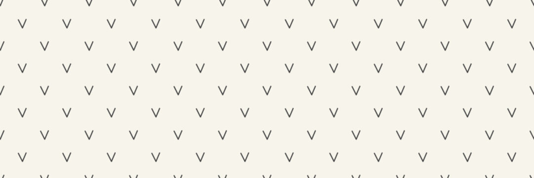 v line seamless pattern. Abstarct hand drawn arrows background. Geometric shape bg