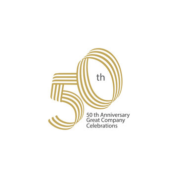 50 years anniversary celebrations logo concept