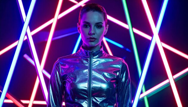 young woman in a nightclub