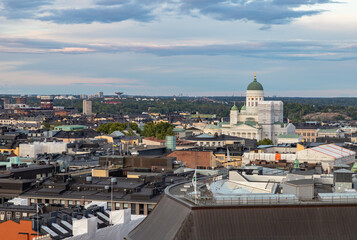 Fototapeta premium Helsinki City Hall at Sunset