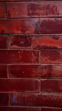 Classic Red Brick Wall Background Texture	
