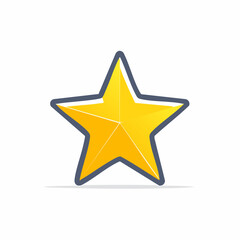 Obraz premium Golden Star Icon