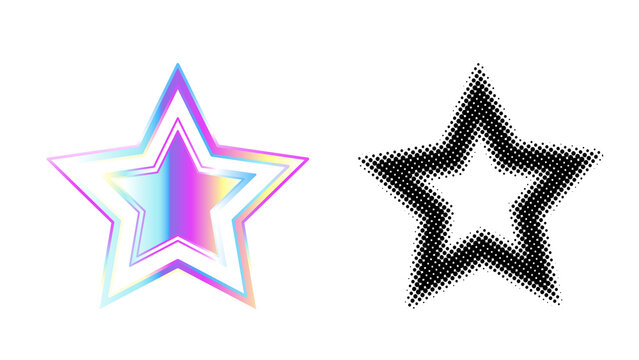 Star illustration isolated on transparent background, glowing decorative symbol for design, celebration themes, rating icons and creative graphic compositions.