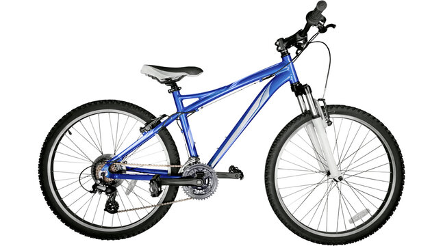 bicycle isolated on white background