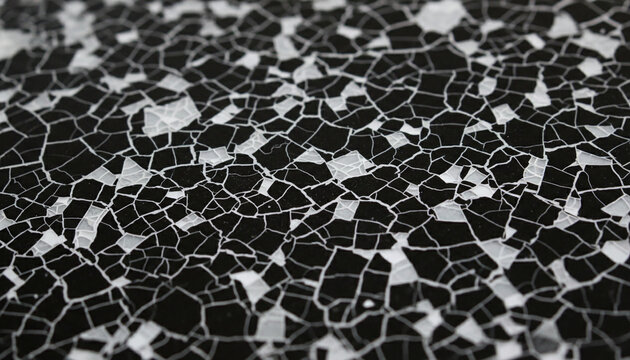 Traditional Coquille d'Oeuf eggshell marquetry texture embedded in black lacquer
