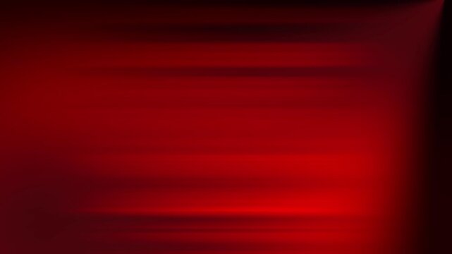 A vibrant red gradient background with horizontal lines fades to black