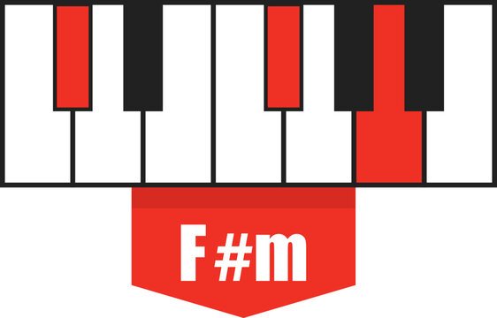 F#m Chord Vector