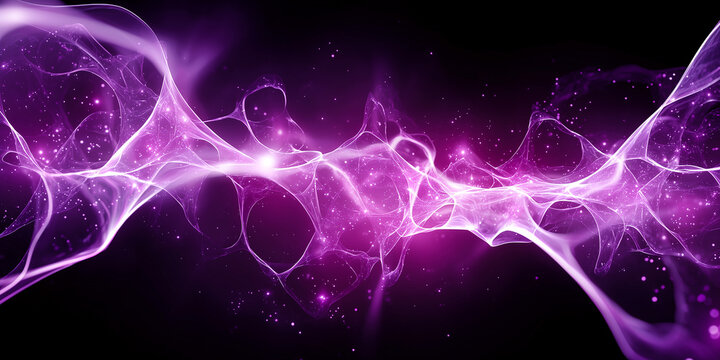 abstract cosmology background with glowing cosmic strings and space time distortions