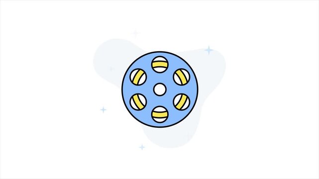 Film reel  Animation MP4 file