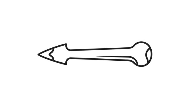 Hand Drawn Arrow Icon Vector Illustration