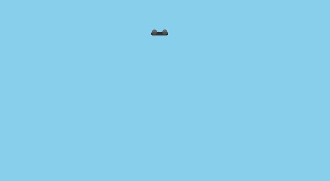 Minimalist loading spinner animation on solid blue animation background