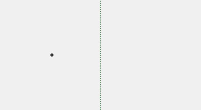 Minimalist ping pong ball bouncing across dotted line motion animation
