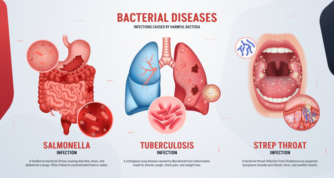 Tuberculosis and Salmonella Infection Banner Set