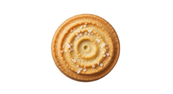 Minimal black silhouette icon, simple flat vector, bold black shape, no, no shading top view of a round shortbread cookie with sea salt on a, flat icon style