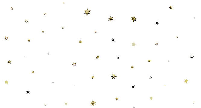 Elegant gold stars pattern on white background. Perfect for celebrations, holidays, and festive designs. Suitable for in