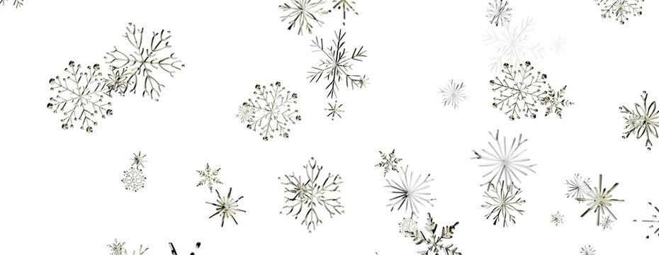 Abstract winter background with snowflakes. Perfect for Christmas or New Year design or backgrounds.