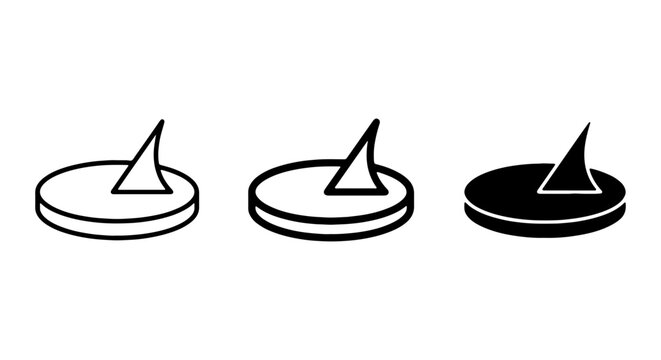 Sundial Icons, Time Measurement Symbols, Classic Timekeeping Vector Graphics