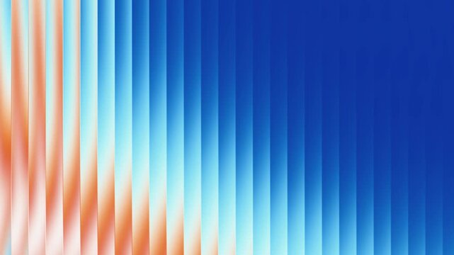 Smooth gradient transition from blue to orange with vertical striped pattern design