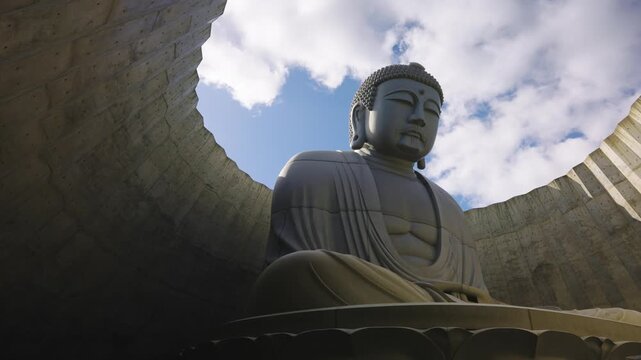 Hill of the Buddha, Makomanai, Sky and Clouds over Religious Site