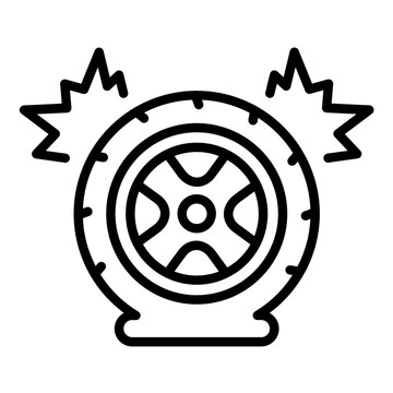 Flat Tire Icon