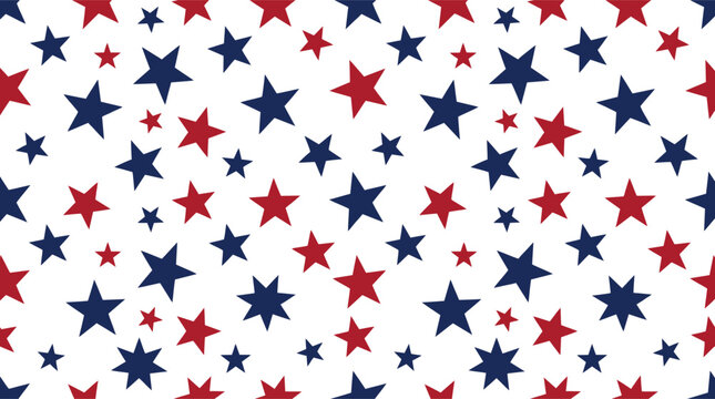 Usa patriotic stars pattern american flag inspired design for independence day
