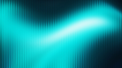 Fototapeta premium Vibrant cyan abstract glass ripple background with neon gradient waves, luminous glow, smooth curves, banner, backdrop, header design