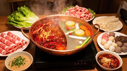Hot Pot: Traditional Chinese Shared Cuisine with Diverse Broth Flavors, Rich Ingredients and Profound Catering Cultural ConnotationHot Pot is one of the most classic and popular traditional cuisines i