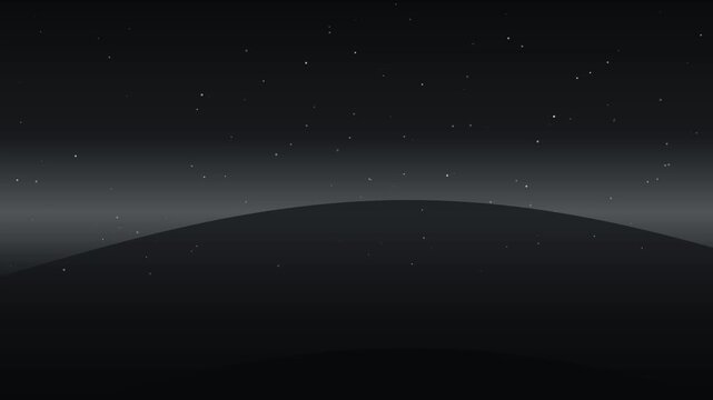 シルバーオーロラ グレー無彩色の光と星空 モダンミニマル夜空4K