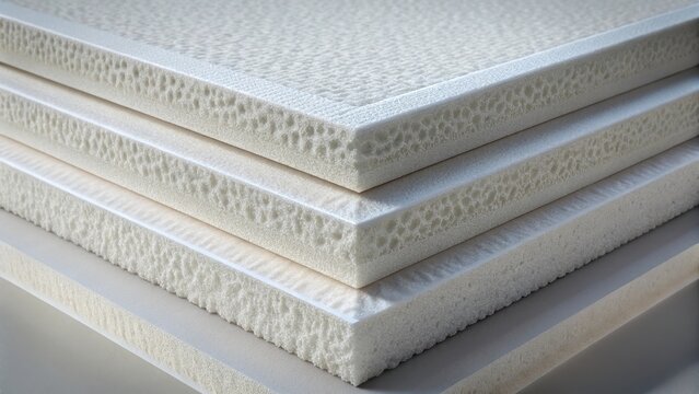 Styrofoam edges background with accented edge lines