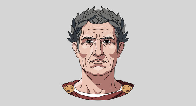 Roman Emperor Julius Caesar.