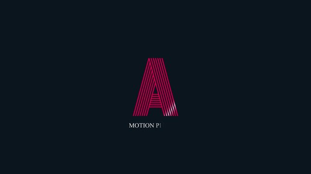 Black background beautiful motion picture logo animation, logo, logo with black background, business logo