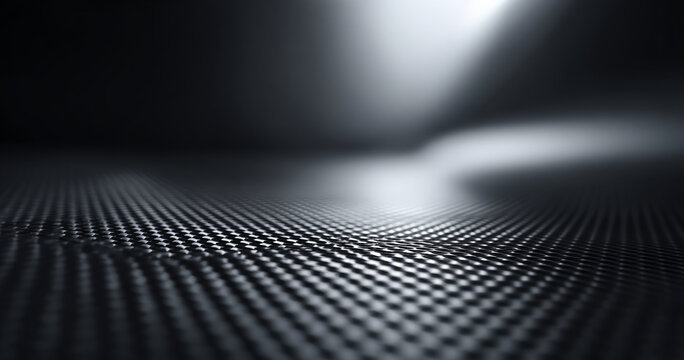 Close-up of textured carbon fiber surface