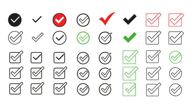 The Ultimate Checkmark and Tick Icon Mega-Set
