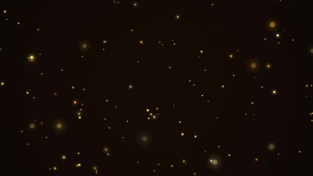 アンバーウォーム 舞い落ちる粒子 琥珀夕日ノスタルジー背景 4K