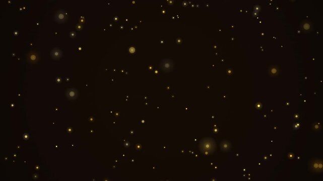 アンバーウォーム 温もりの粒子ダスト 秋冬演出背景ループ 4K