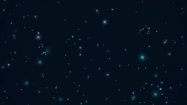 深海ブルー静寂粒子が舞う広大な4K背景ループ映像