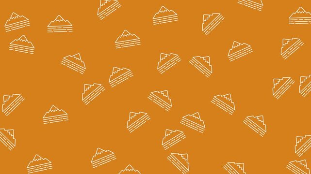 Golden crowns on orange make a regal pattern. Suitable for backgrounds, stationery, packaging, and royalthemed designs like invitations.