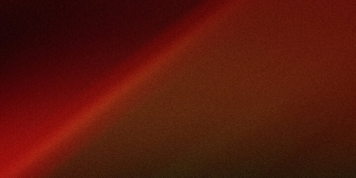 Dark red light beam cutting through black space creates dramatic shadow contrast with fine sand like grainy noise texture.