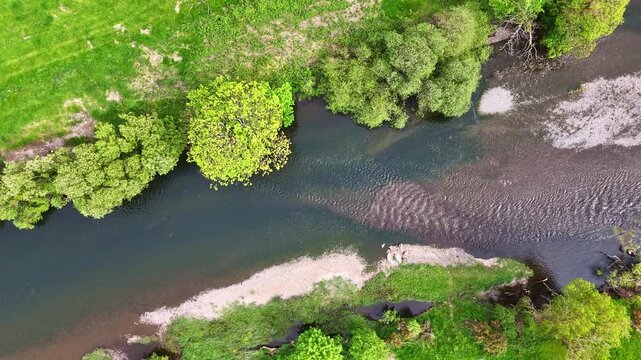 Birds eye view of the River Conwy