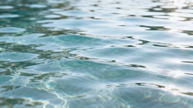 Ripples on clear water surface