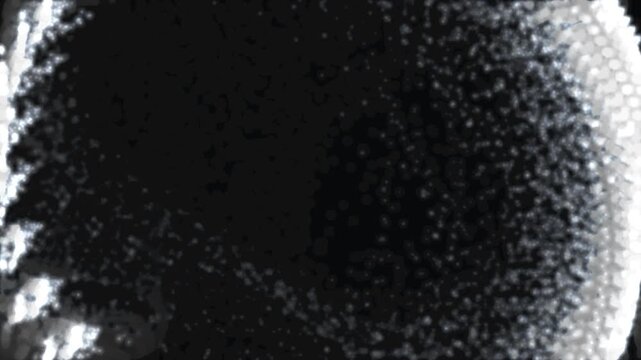 シルバーの流体拡散 モノクロ粒子トレイル 洗練抽象背景4K