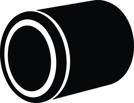 Silhouette design of a metal industrial drum container vector