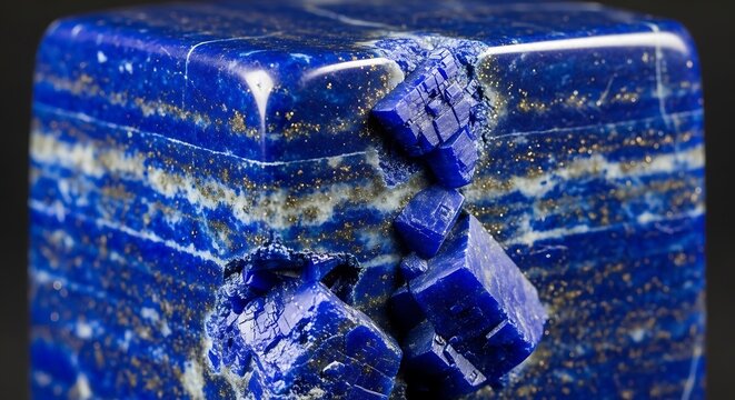 Lapis Lazuli Mineral Stone Geology Specimen.