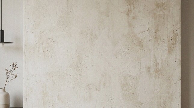 Close-up of textured beige wall background.