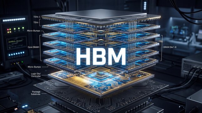 High Bandwidth Memory HBM Stacked Architecture - A Technological Marvel.