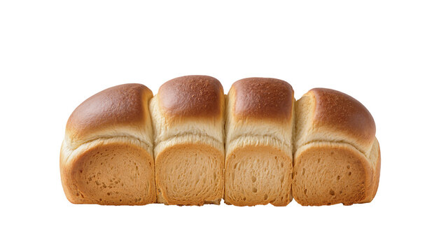 Sliced Pullman Loaf Bread with Golden Crust and Soft Interior