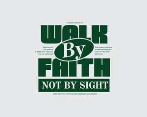 Fototapeta premium Christianity Bible inspired streetwear design template graphic tee