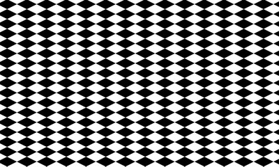 Fototapeta premium Black and white isometric checkered racing flag pattern background for sports or gaming competition illustration