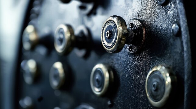 Vintage industrial machine parts